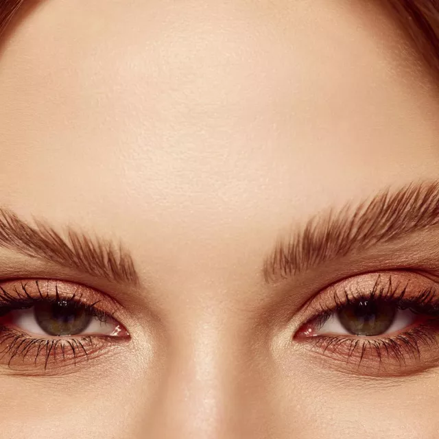 Eyebrows and forehead