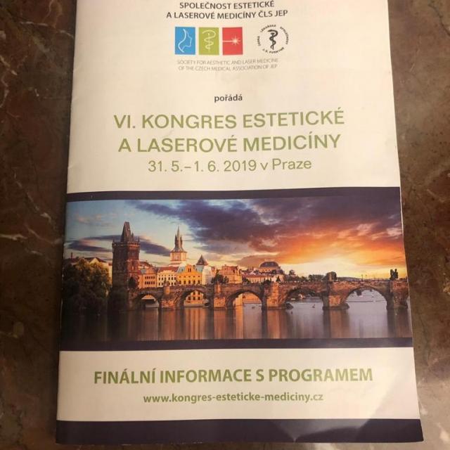 Kongres estetické a laserové medicíny v Praze 31. 5. - 1. 6. 2019